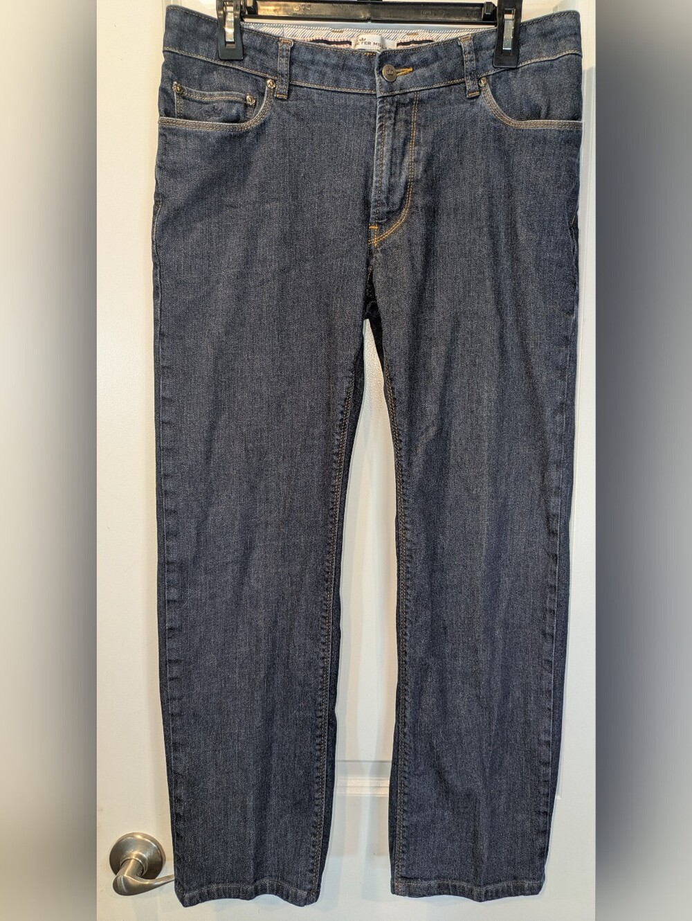 Peter Millar Men’s Size 33 Dark Wash Straight Leg Jeans Classic 5 Pocket